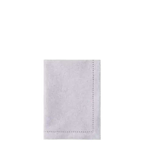 Világosszürke pamut asztali futó, 32 x 48 cm, 2 db - Basic Ambiente - 596404