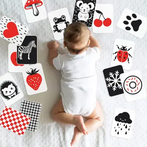 Montessori kontrasztkártyák csecsemőknek