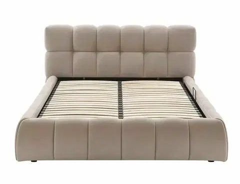 Parma Velvet 140*200 franciaágy sötét bézs Bluvel Tap. 40