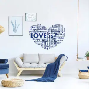 Idézetes falmatrica - Love is