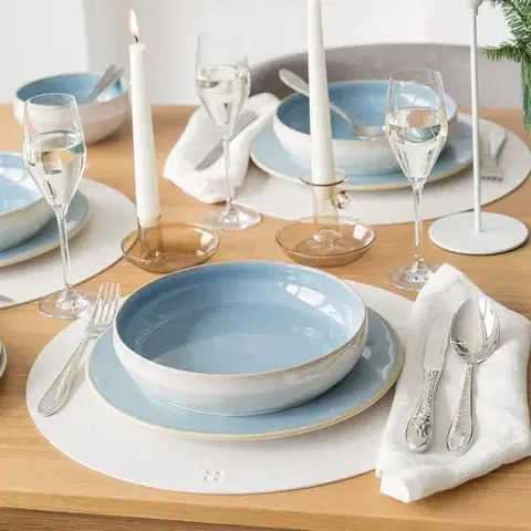 Tányérkészlet 18 db - Gaya Elements Glacial Ice North - 493029