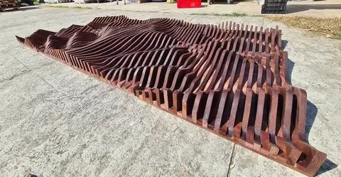 Parametrikus Diffúzor - 120x60x13cm Csomagolás nélkül, személyes átvétel.