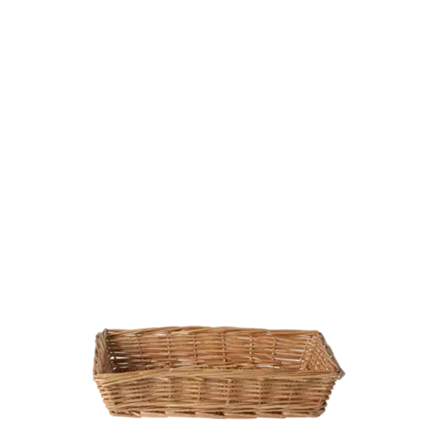 Négyszögletes fonott kenyérkosár 34 × 25 × 6,6 cm — Flow Wicker - 593684
