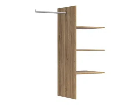 Sawira II WKSZF (akasztó+3db polc) mauvella tölgy