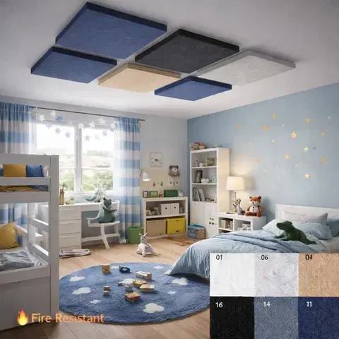 Bilnora extra sűrű mennyezeti zajcsökkentő panel 120x120x1,2cm - 1 fehér