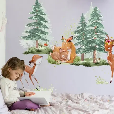 Őz család az erdőben - Falmatrica