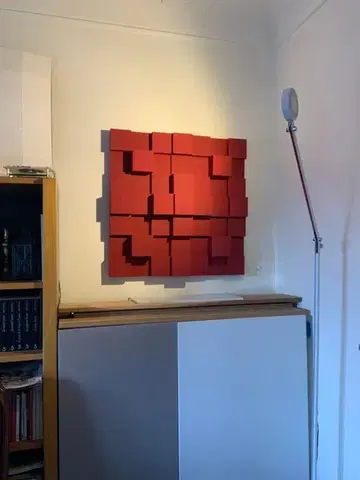 3D Akusztikai Diffúzor 70×70cm - 70x70x10cm Egybecsomagolva, szállítással