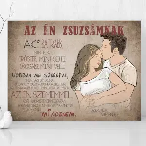 Karácsonyi ajándék - Szerelmi vallomás nőknek -  Kép falra