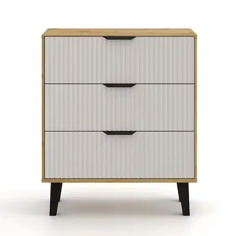 Borg Duo K3S komód kasmír/ artisan tölgy