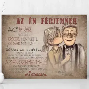 Valentin napi ajándék - Kép falra - Szerelmi vallomás egy szeretett férfinak