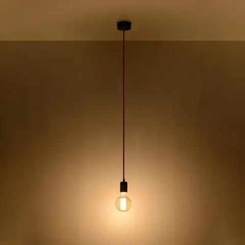 Edison fekete függő lámpa