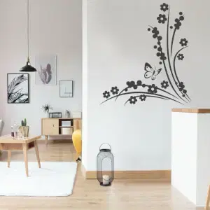 Pillangók és virágok - Falmatricák