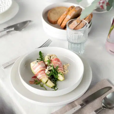 Porcelán készlet 18 db Gaya Atelier fehér - W0127