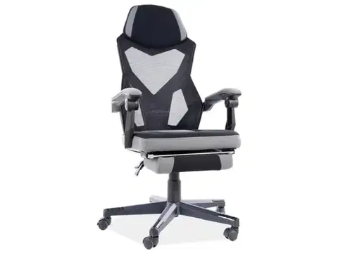 Q-939 forgószék fekete/ szürke