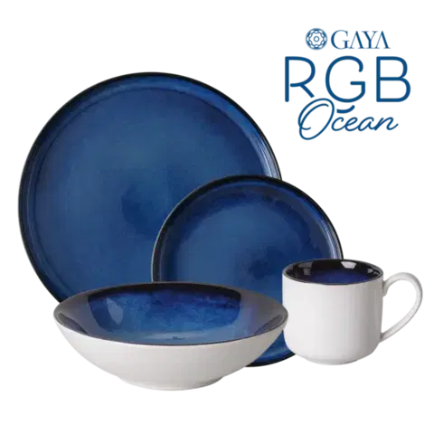 Porcelán készlet 16 db - Gaya RGB Ocean Lunasol - w0029