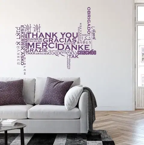 Idézetes falmatrica - Thank you