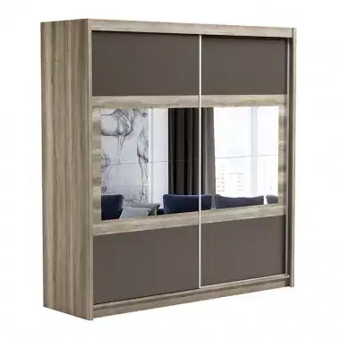 Gardrób XXIX/203 tükrös gardrób kanyon tölgy/láva