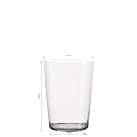 Szürke Tumbler poharak 515 ml készlet 6 db – 21st Century Glas Lunasol META Glass - 322665