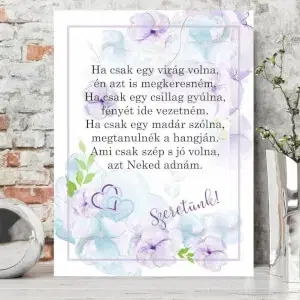 Ajándék anyának - Dekorációs tábla Anyák napjára
