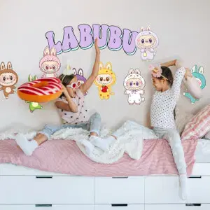 Falmatricák – Labubu a gyerekszobában
