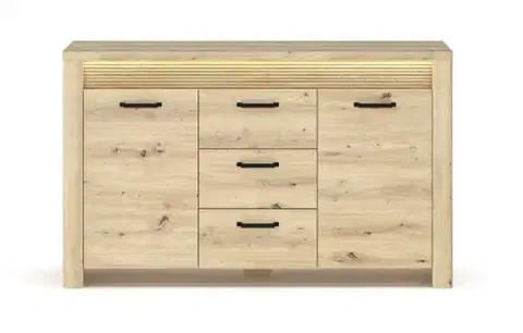 Moris K2D3S (leddel) artisan tölgy komód