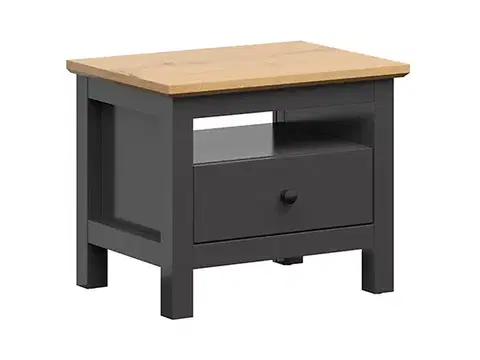 Hesen KOM1S/5/6 artisan tölgy/ grafit éjjeli szekrény