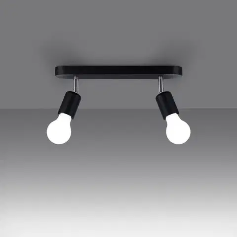 Fornes 2 fekete mennyezeti lámpa