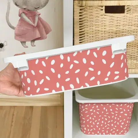 Matrica IKEA TROFAST dobozhoz - Korall BOHO minta