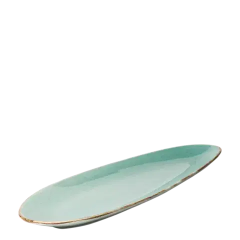 Sand ovális tányér türkiszkék 40 cm – Gaya - 451960