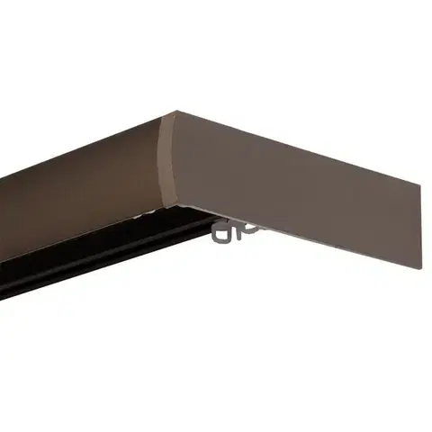 DECO előlapos mennyezeti antracit karnis szett fém - többféle méretben - 160cm