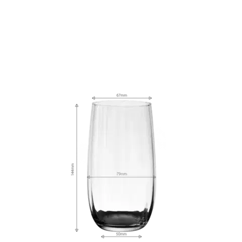 Tumbler poharak 490 ml-es 6 db-os készlet - Optima Line Glas Lunasol - 322688