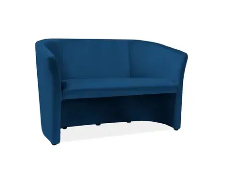 TM-2 Velvet kanapé wenge/ sötétkék (Bluvel 86)