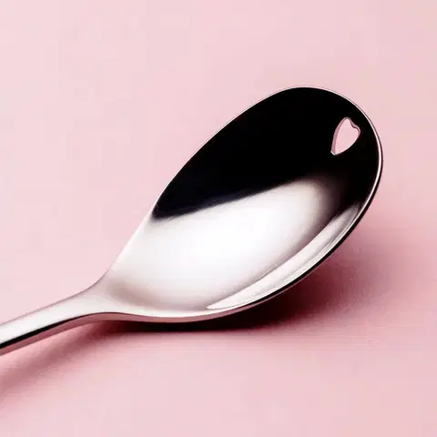 Latte kanál szivecskével 6 db - Love Cutlery - 116606