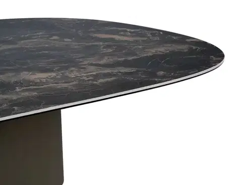 Bello A Ceramic 140*80 asztalka Vulkán fekete/ réz