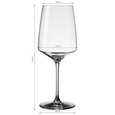 Borospoharak 810 ml 4 db-os szett - 21st Glas Lunasol META Glass - 322163