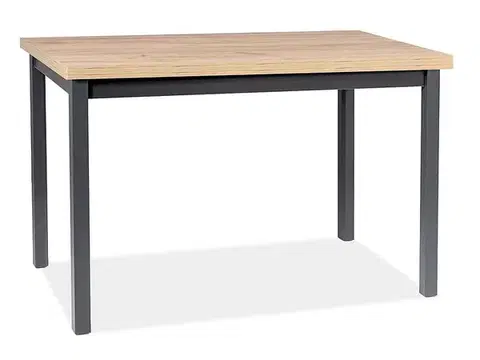 Adam étkezőasztal artisan tölgy/fekete 120x68