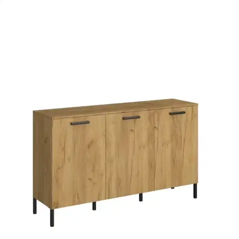 Santes K3D antracit/ arany craft tölgy komód