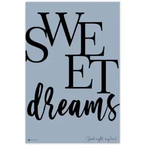 SWEET DREAMS falikép hálószobába