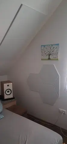Bilnora extra sűrű Hatszögletű öntapadós hátoldalú filc hangszigetelő panel nappaliba 9mm Vastag 50*50 cm - 01 Fehér , 50x50x0,9cm