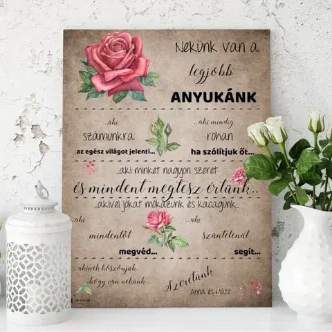 Ajándék anyának - Dekortáblák nőknek és anyáknak