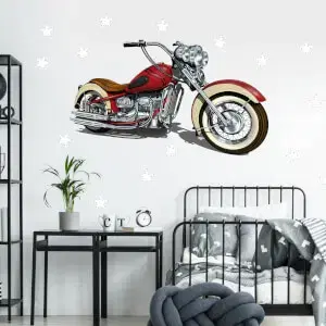 Faltetoválás az ágy fölé – Chopper csillagokkal