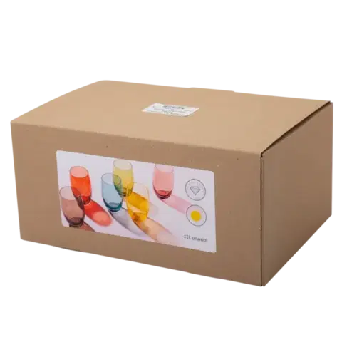 Poharak taupe 460 ml 6 db — Optima Glas Lunasol - 322831