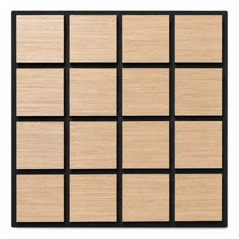 Freja Fa kockás akusztikus falipanel 60x60x1,8cm - világos tölgy - világos tölgy
