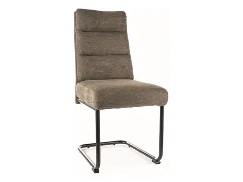 Berry étkezőszék fekete láb/ olíva zöld Brego 77