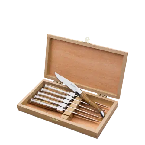 Steak kések egy fadobozban, 6 darab - Basic - 118790