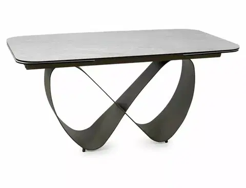 Infinity Ceramic 160(240)*95 bővíthető étkező asztal Taj Mahal bézs/ réz