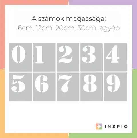 Számok - Festősablon