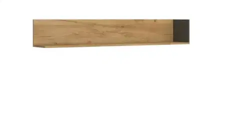 Santes P155 antracit/ arany craft tölgy fali polc
