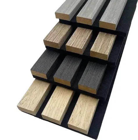 FREJA Irodai Hangszigetelő panelek 59x59x2,2cm - Több féle színben - Grey Oak fekete filc hátlappal