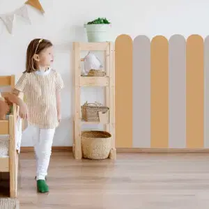 Íves falmatrica "Sandy Garden" (Meleg, földes szín a boho stílushoz)